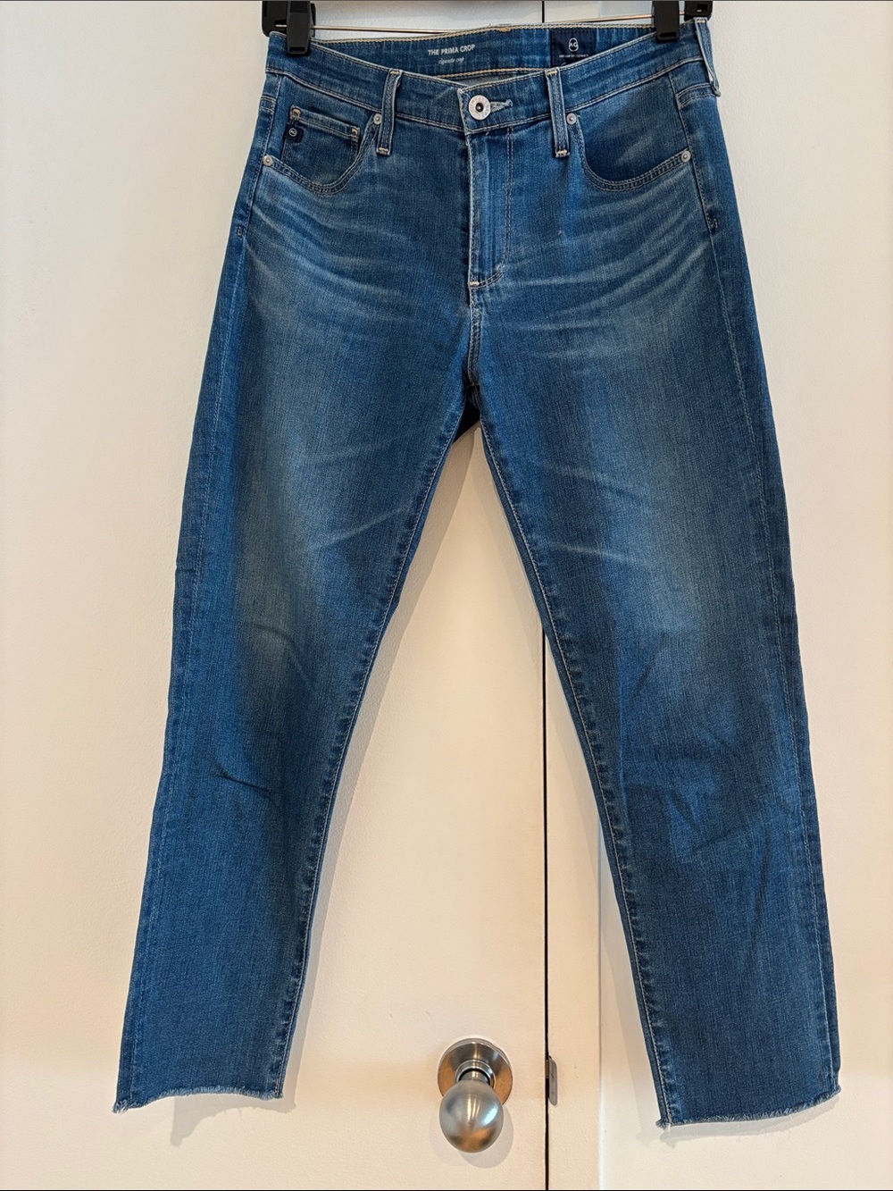 Ag Adriano Goldschmied Women's Slim Jeans — Blue Denim